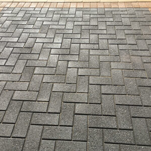 Commercial Brick Pavers Exposed Aggregate Paver with Sunstone Exposed Aggregate Border