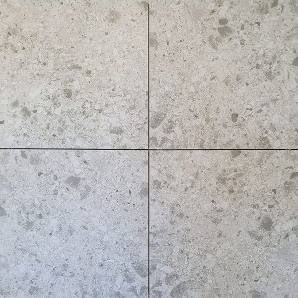 Stoneware Terrazzo Pavers | Lienzo White | 600 x 600